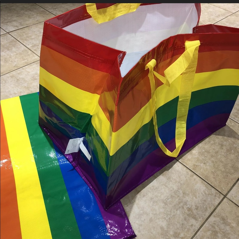 (1) IKEA Rainbow Pride Tote Big Bags - Picture 3 of 3